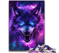 Puzzles pour Adultes et Adolescents Puzzles Loup Fantastique pour Adultes, avec Affiche et fiche de Questions-réponses pour Les 14 Ans et Plus (75x50cm)