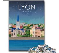 Puzzles pour Adultes et Adolescents, Puzzles Lyon France, Voyage, Art, Jeux éducatifs, décoration d'intérieur, idéal comme Cadeau pour Toute la Famille, 70x100cm