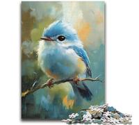 Puzzles pour Adultes et Adolescents Puzzles Mignon Petit Oiseau Bleu Design Vibrant et Unique Expérience de Puzzle relaxante et stimulante 50x75cm