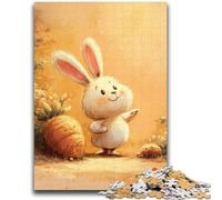 Puzzles pour Adultes et Adolescents Puzzles Mignons en Forme de Lapin pour Toute la Famille 26x38cm