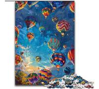 Puzzles pour Adultes et Adolescents, Puzzles, montgolfière, Peinture à l'huile, Jouets, Chaque pièce est Unique - Jeu Familial Stimulant et Amusant pour Les 14 Ans (Taille 50x75cm)