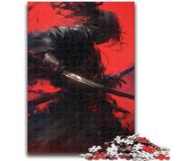 Puzzles pour Adultes et Adolescents Puzzles mystérieux de samouraï Ninja pour Adultes, Jeu Stimulant pour Toute la Famille, Cadeaux pour Hommes (50x75cm)