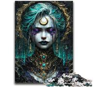 Puzzles pour Adultes et Adolescents Puzzles Mystique Nature Esprit Soulagement du Stress Défi Difficile avec Affiche Assortie et Feuille de Questions 50x75cm