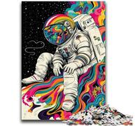 Puzzles pour Adultes et Adolescents, Puzzles psychédéliques, Astronaute, Jeu Stimulant pour Tous, pour Femmes, Cadeaux pour Hommes, 26x38cm