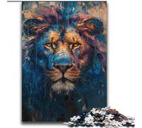 Puzzles pour Adultes et Adolescents Puzzles Puzzle Lion Peinture à l'huile Jeu de Quiz Idéal comme Cadeau pour Toute la Famille 70x100cm