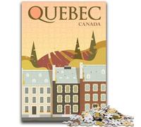 Puzzles pour Adultes et Adolescents Puzzles Québec pour 14+ Jeu de défi Unique Jeux de Famille Cadeaux d'anniversaire de Noël (Taille 38x26cm)