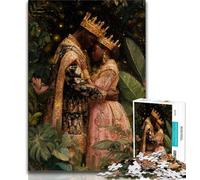 Puzzles pour Adultes et Adolescents Puzzles Roi et Reine Entraînez Votre Cerveau et Vos Mains Cadeaux d'anniversaire Uniques pour Les 14 Ans et Plus 38x26cm.