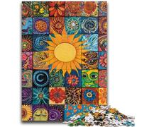 Puzzles pour Adultes et Adolescents, Puzzles Soleil Souriant, Collage, Jeu Stimulant, Jouets, à Offrir en Cadeau à Toute la Famille, à partir de 14 Ans, 50x75cm