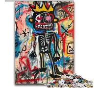 Puzzles pour Adultes et Adolescents Puzzles Style Basquiat Tête de Mort pour et à partir de 14 Ans Jouets de Jeu Car il est idéal comme Cadeau pour Toute la Famille 70x100cm