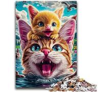 Puzzles pour Adultes et Adolescents Puzzles sur Le thème des Chats et des Chatons pour Toute la Famille 50x75cm