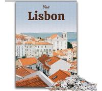 Puzzles pour Adultes et Adolescents, Puzzles, Visite de Lisbonne, Jeux Amusants en Famille, Cadeaux pour Amis et Famille, à partir de 14 Ans (38x52cm), 1000 pièces