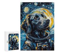 Puzzles pour Adultes Et Adolescents Retriever Astronaut Puzzles pour Adultes, Jeu Familial Difficile, Défi Idéal comme Cadeau 300 PCS