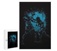 Puzzles pour Adultes Et Adolescents Retro Boxing Match Puzzle, Jouet, Décoration Murale, Art Mural, Cadeaux d'anniversaire Et Cadeaux Uniques 1000 PCS