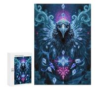 Puzzles pour Adultes Et Adolescents Sapphire Raven Stonimal Puzzles pour Adolescents, Jeu Familial, Vacances À La Maison, Passe-Temps, Interaction Parent-Enfant 300 PCS