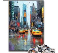Puzzles pour Adultes et Adolescents, scène de Rue de New York, Jeux éducatifs, décoration d'intérieur, Collection d'artistes, Beaux-Arts 70x100cm