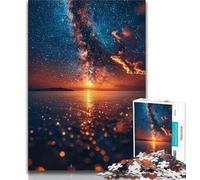 Puzzles pour Adultes et Adolescents, scènes de Plage Nocturnes pour Adolescents, Anti-Stress, défi Difficile, Cadeaux du Père Noël Secret (Taille 75x50cm)