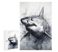 Puzzles pour Adultes Et Adolescents Shark Inked Marine Hunter Puzzle, Jouet, Décoration Murale, Art Mural, Cadeaux d'anniversaire Et Cadeaux Uniques 1000 PCS