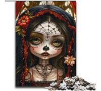 Puzzles pour Adultes et Adolescents, Skull Girl Baby, Chaque pièce est Unique - Jeu Familial Stimulant et Amusant pour Les 14 Ans (Taille 50x75cm)
