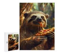 Puzzles pour Adultes Et Adolescents Sloth Pizza Puzzle, Jouet, Décoration Murale, Art Mural, Cadeaux d'anniversaire Et Cadeaux Uniques 500 PCS
