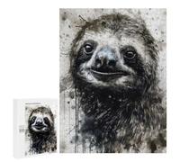 Puzzles pour Adultes Et Adolescents Sloth Slow and Steady Puzzle, Jouet, Décoration Murale, Art Mural, Cadeaux d'anniversaire Et Cadeaux Uniques 500 PCS