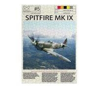 Puzzles pour Adultes Et Adolescents Spitfire MK Aircraft Puzzles pour Adultes - Décoration Murale - Modèle À Assembler - Difficulté Et Défi