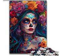 Puzzles pour Adultes et Adolescents Squelette Fantastique, Jeu Familial Anti-Stress, défi Difficile, renforce l'amour Entre Couples (Taille 50x75cm)