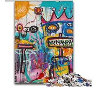 Puzzles pour Adultes et Adolescents, Style Basquiat, tête de Mort Royale, Jouets éducatifs, Jeux familiaux, pour renforcer l'amour Entre Couples, 70x100cm