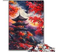 Puzzles pour Adultes et Adolescents Temples Japonais Difficile à compléter mais Amusant et Humoristique Anniversaire Unique et Cadeaux 70x100cm