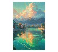 Puzzles pour Adultes Et Adolescents The River Journey Puzzles pour Adultes, Jeu Familial Difficile, Défi Idéal comme Cadeau 75x50cm/1000pcs