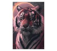 Puzzles pour Adultes Et Adolescents Tiger Face Anime Animal Puzzles À Monter Soi-même, Jouets, Décoration Idéale, Interaction Parent-Enfant 75x50cm/1000pcs