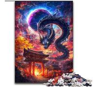 Puzzles pour Adultes et Adolescents Torii Gate Dragon, Un Jeu éducatif et éducatif idéal comme Cadeau pour Toute la Famille (Taille 50x75cm)