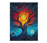 Puzzles pour Adultes Et Adolescents Tree of Two Moons Puzzles pour Adultes, Jouets, Décoration Murale, Cadeau d'anniversaire, Interaction Parent-Enfant 52x38cm/1000pcs
