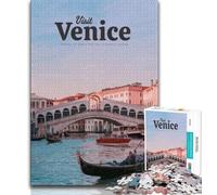 Puzzles pour Adultes et Adolescents : Visite de Venise, Jeu éducatif Familial, décoration Murale, Cadeaux Uniques pour Anniversaire et Noël (75 x 50 cm)