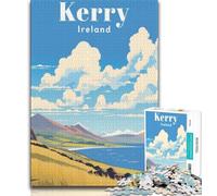 Puzzles pour Adultes et Adolescents, Voyage dans Le Kerry en Irlande, Jeu Stimulant, idéal comme Cadeau pour Toute la Famille (38x26cm)