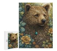 Puzzles pour Adultes Et Adolescents Whimsical Brown Bear Puzzle, Jouet, Décoration Murale, Art Mural, Cadeaux d'anniversaire Et Cadeaux Uniques 500 PCS