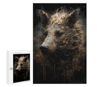 Puzzles pour Adultes Et Adolescents Wild Boar Darling Puzzles pour Adultes, Jeu Familial Difficile, Défi Idéal comme Cadeau 1000 PCS