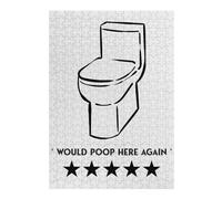 Puzzles pour Adultes Et Adolescents Would Poop Here Again Puzzle pour Adultes, Jouet Anti-Stress, Idéal comme Cadeau 38x26cm/1000pcs