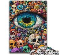 Puzzles pour Adultes et Adolescents, Yeux colorés, Anti-Stress, défi Difficile, à Offrir en Cadeau à Toute la Famille, 50x75cm