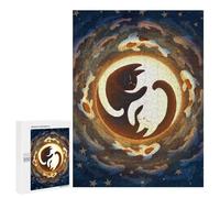Puzzles pour Adultes Et Adolescents Yin and Yang Puzzle, Jouet, Décoration Murale, Art Mural, Cadeaux d'anniversaire Et Cadeaux Uniques 500 PCS