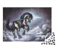 Puzzles pour Adultes Et Enfants, 1000 Pièces, Puzzle Fantaisie Licorne en Bois, Jouets Éducatifs, 75X50cm