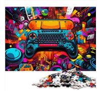 Puzzles pour Adultes et Enfants Puzzles de Manette de Jeu colorés 1000 pièces Jouets éducatifs en Bois pour Les Enfants de 12 Ans Taille d'apprentissage (50x75 cm)