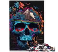 Puzzles pour Adultes et Enfants Skull Island Puzzle Dur pour Adultes 1000 pièces Puzzles en Bois pour Adultes et Enfants Home Art Decor Taille : 50x75 cm