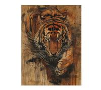 Puzzles pour Adultes Ethereal Tiger Puzzle pour Adultes Jeux Relaxants Course De Vitesse Manuelle Cadeau d'anniversaire, Cadeaux, 52x38cm/1000pcs