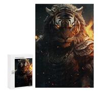 Puzzles pour Adultes Evil Tiger Warrior Suit Puzzles pour Adultes, Jouet, Décoration Murale, Décoration Intérieure, Idéal comme Cadeau 300 PCS