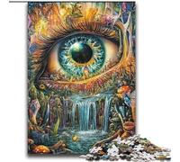 Puzzles pour Adultes Eye of The Mountain 2000, Jeu Stimulant et Familial avec Affiche et fiche de Questions-réponses 70x100cm