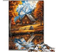 Puzzles pour Adultes Fall Farm, 1000 pièces, Jouets éducatifs et éducatifs, Jeux familiaux, adaptés à la décoration de Bureau (50x75cm)