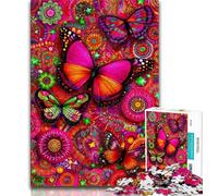 Puzzles pour Adultes Fantasy Butterfly 1000 pièces pour Adultes et Adolescents Anti-Stress défi Difficile renforce l'amour Entre Couples 26x38cm