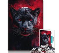 Puzzles pour Adultes Fantasy Leopard 1000 pièces pour Adultes et Adolescents Difficiles et complets avec des pièces de Formes aléatoires entièrement imbriquées (50x75cm)