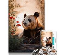 Puzzles pour Adultes Fantasy Panda 1000 pièces, Jeu éducatif, Jouet de défi, décoration Murale, Cadeaux d'anniversaire et de Noël Uniques 75x50cm
