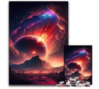 Puzzles pour Adultes Fantasy Sunset 1000 pièces, activité Amusante en Famille, défi cérébral, pour Les Adolescents 26x38cm